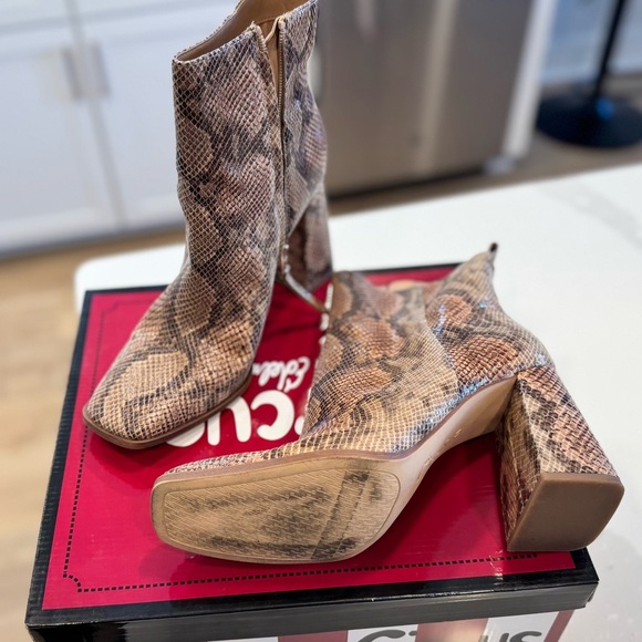 Circus by Sam Edelman Shoes - Circus by Sam Edelman Snakeskin Heeled Boots